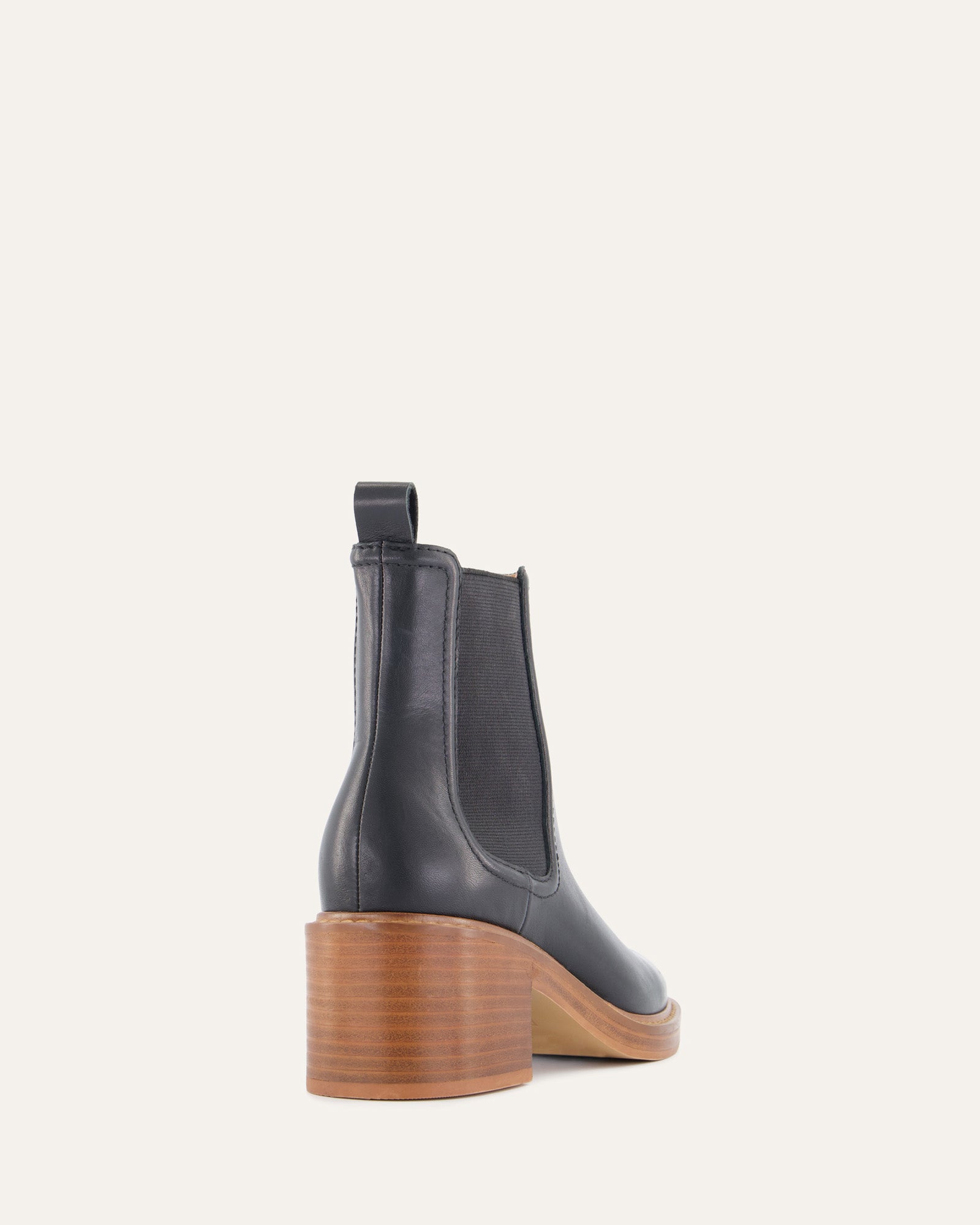 RYE Mid Ankle Boots for Women - Black Leather Boots with Comfortable Cushioning - Perfect for Casual Wear, Office & Outdoor Activities