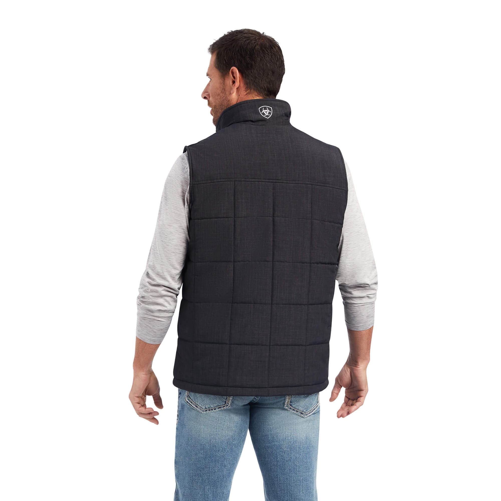 ARIAT Men's Crius Insulated Vest - Lightweight Winter Jacket for Outdoor Work & Hunting | Water-Resistant Quilted Design for Cold Weather Protection