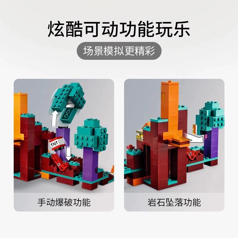 305pcs The Warped Forest Building Blocks - Creative Minecraft Toy Set for Kids, STEM Educational Construction Kit - Perfect for Birthday Gifts, Classroom Activities & Family Game Night