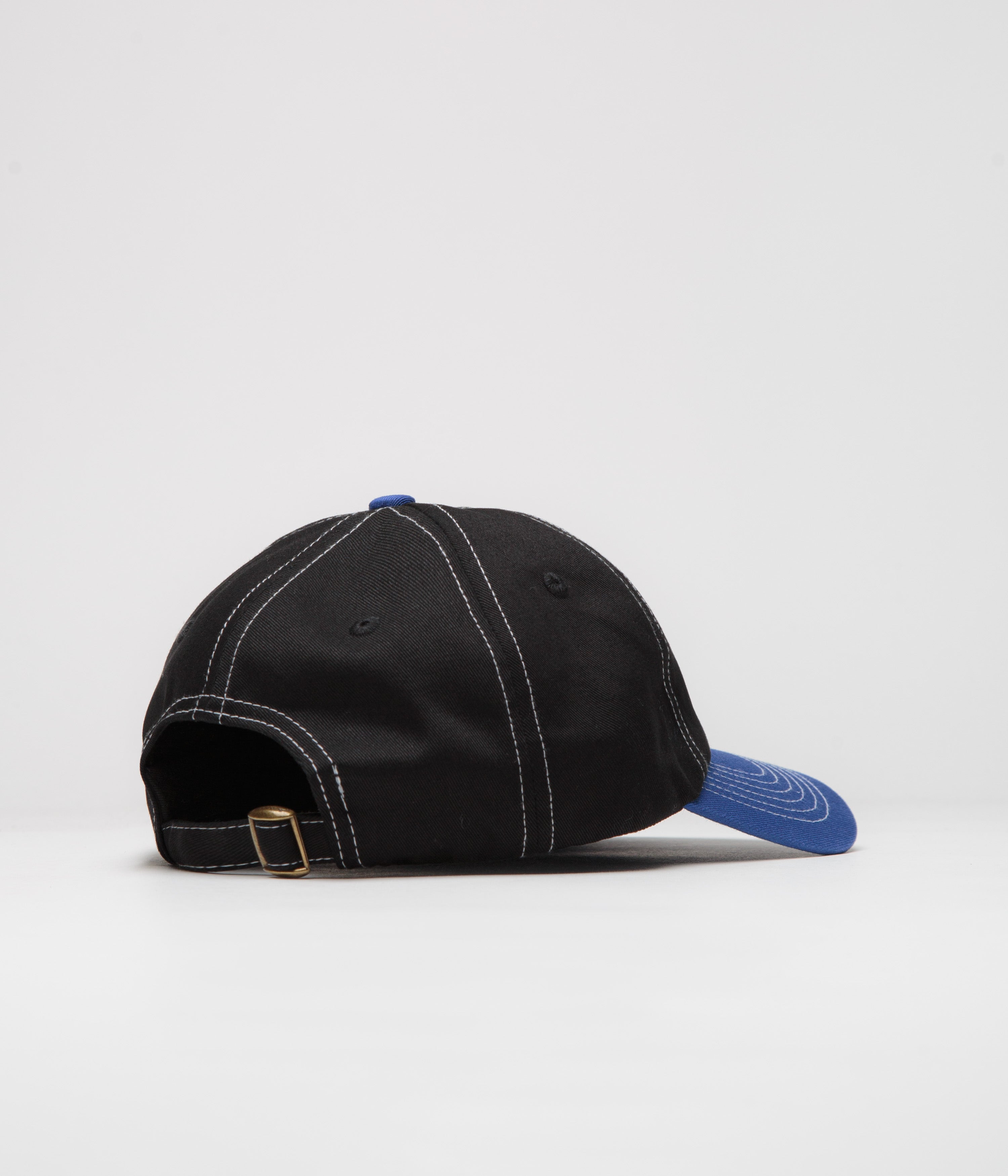 Butter Goods Scratch Cap - Black & Royal Blue Snapback Hat for Men & Women - Perfect for Streetwear, Skateboarding, and Casual Outfits