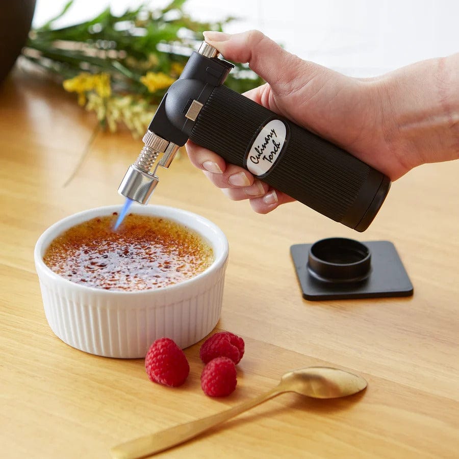 Best Culinary Torch for Cooking - Professional Kitchen Blow Torch for Crème Brûlée, Desserts, Seared Meat & More - Butane Torch for Home Chefs & Culinary Enthusiasts