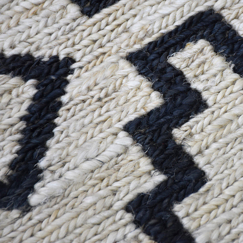 Handmade Square Hand Knotted Rug - Premium Wool Area Rug for Living Room, Bedroom & Dining Room - Boho Chic Home Decor & Floor Covering