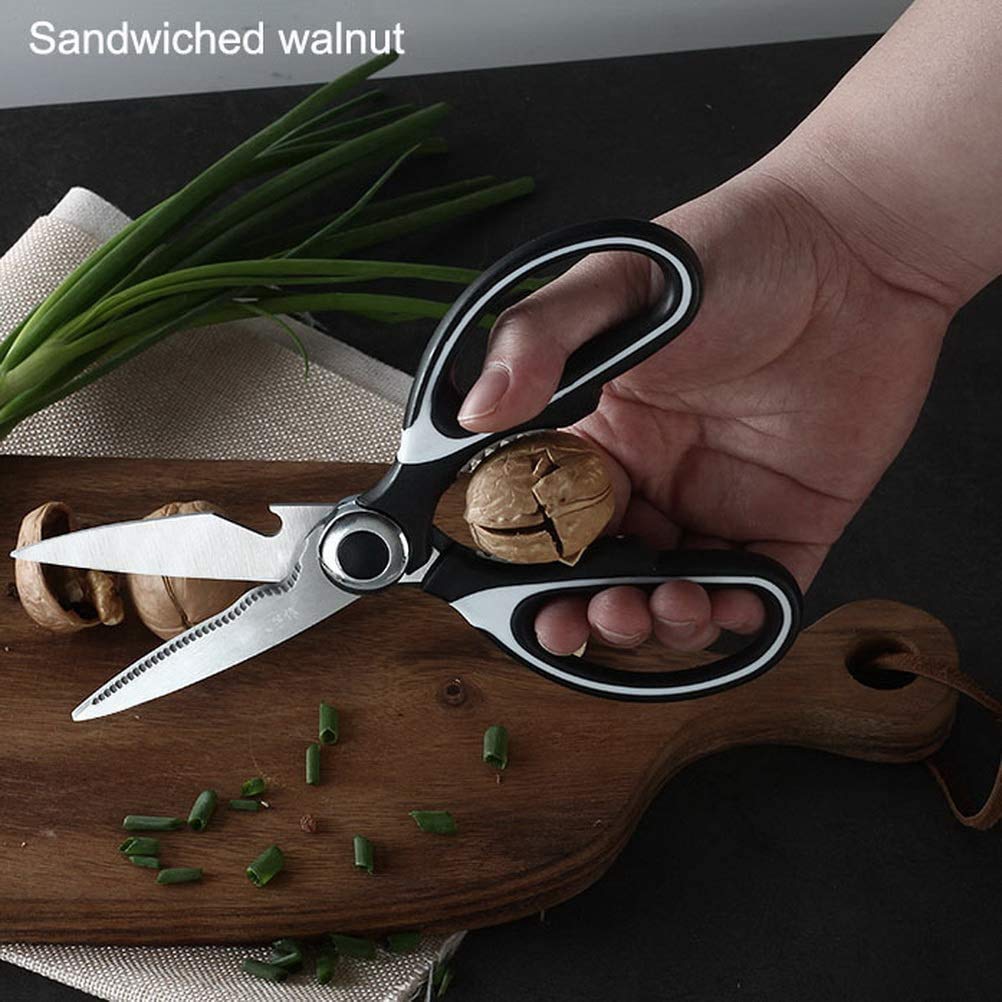 Premium Heavy Duty Kitchen Scissors - Ultra Sharp Multi-Purpose Utility Shears for Cutting Chicken, Fish, Meat, Vegetables & Herbs | Ideal for Food Prep, Butchering, Poultry Trimming & Home Cooking