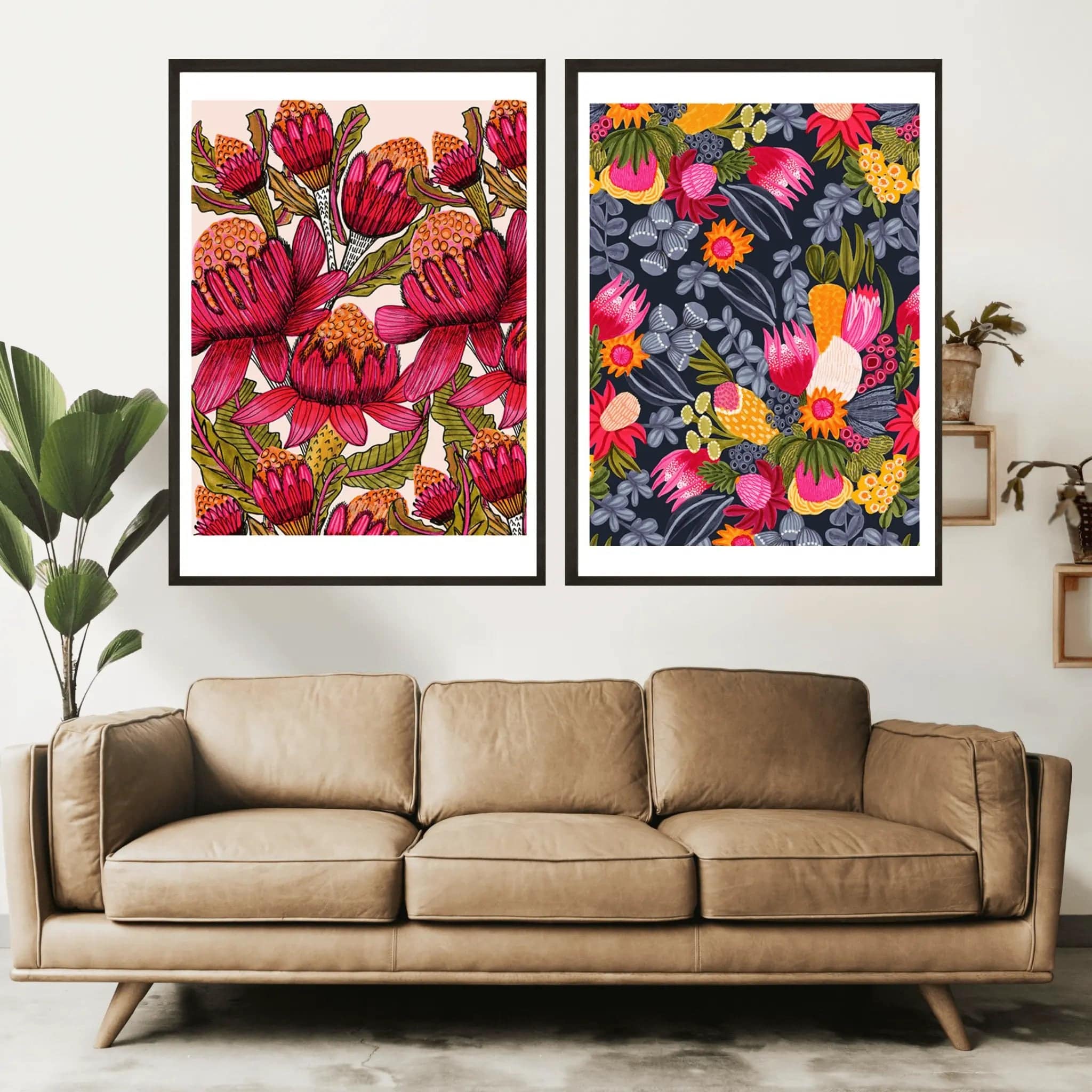 Australian Flora Botanical Wall Art Prints - Premium Nature Decor for Home & Office | Perfect for Living Room, Bedroom & Office Spaces