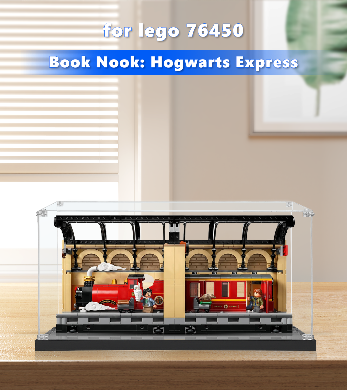 LEGO® Harry Potter™ Book Nook: Hogwarts™ Express 76450 Display Case - Premium Protection for Collectible LEGO Sets - Perfect for Home Decor, Office Display & Gift Giving