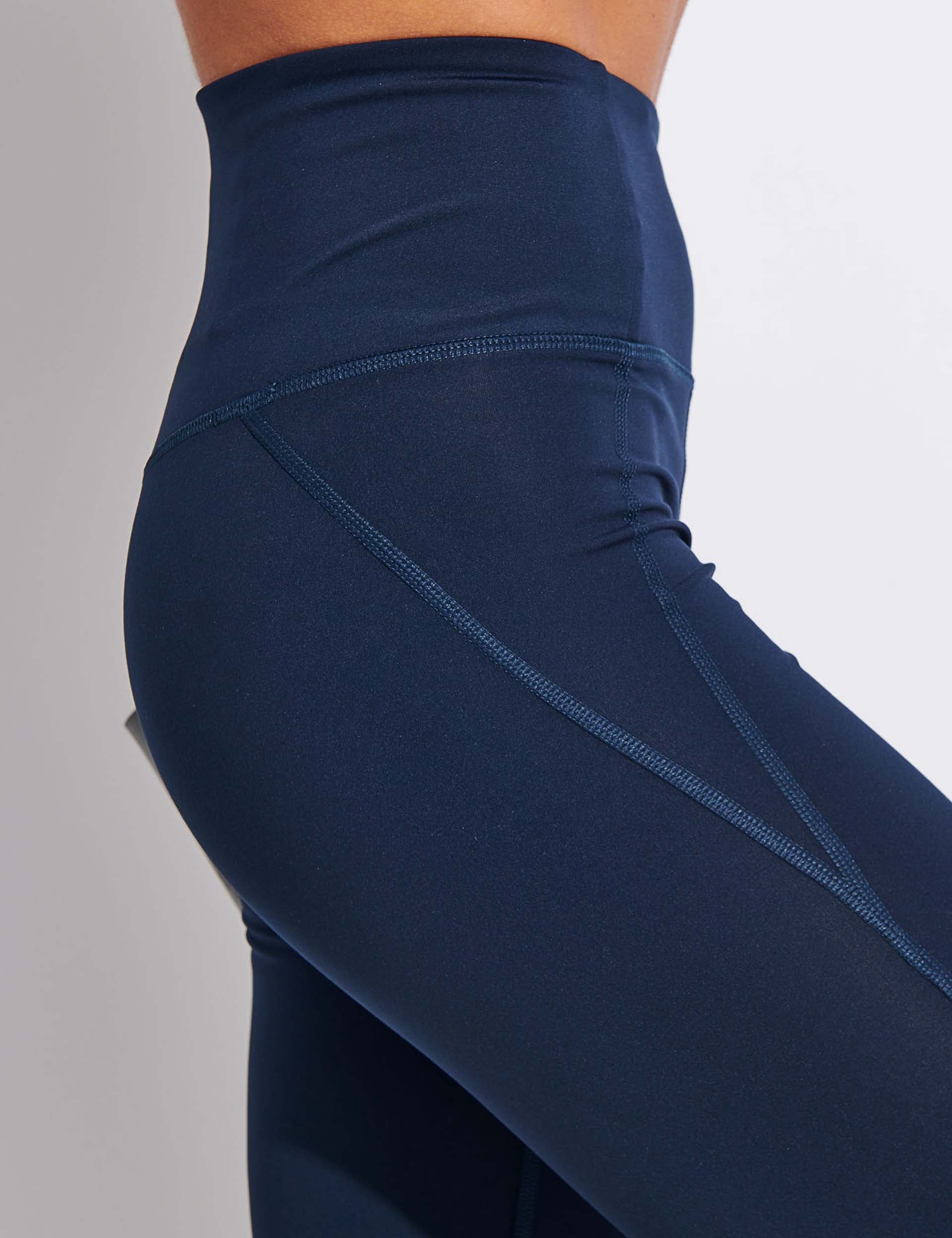High Waisted Compression Leggings for Women - Midnight Black - Yoga, Running, Workout & Everyday Wear