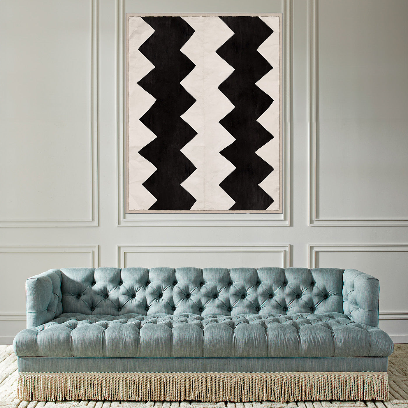 Paule Marrot Black and White Abstract Art Print - Modern Wall Decor for Living Room, Bedroom & Office