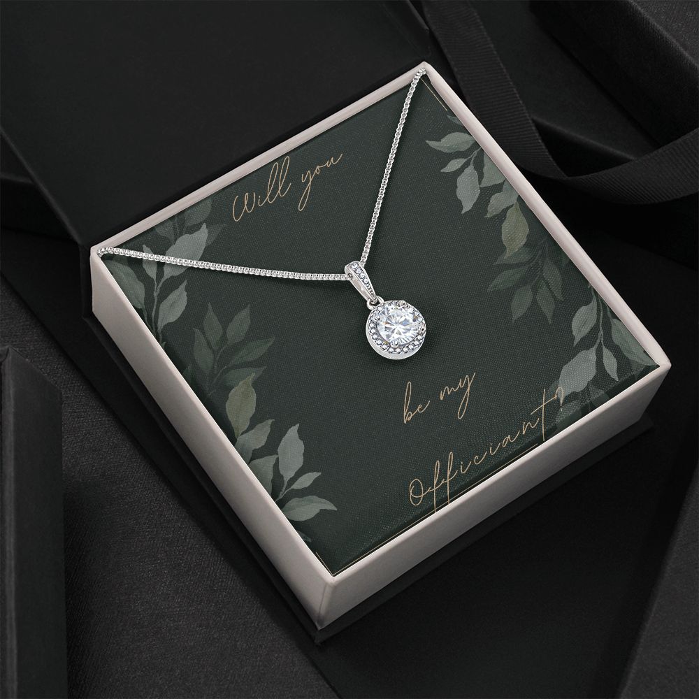 Officiant Gifts for Wedding - Elegant 'Will You Be My Officiant' Necklace - Perfect for Wedding Officiant Proposal & Minister Appreciation Gifts