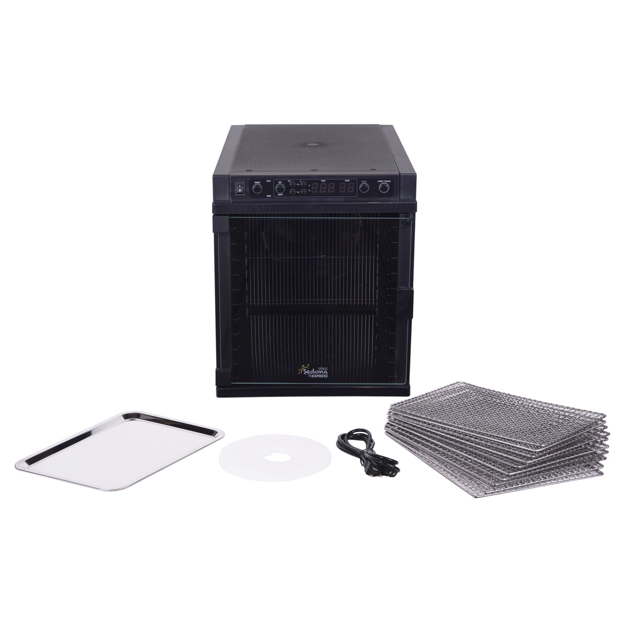 Sedona® Express Refrigerated Food Dehydrator with Stainless Steel Trays - Healthy Snacks, Jerky & Fruit Drying for Home Kitchen & Camping