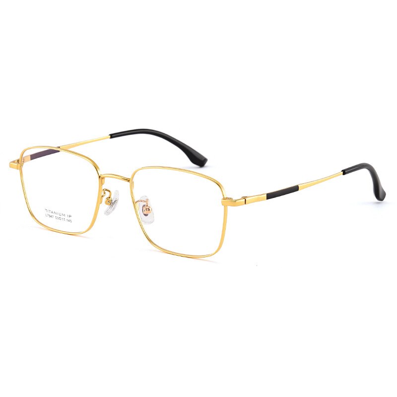 Bclear Unisex Full Rim Square Titanium Eyeglasses LB7947 - Lightweight Durable Frame for Men & Women - Perfect for Reading, Work, and Everyday Use
