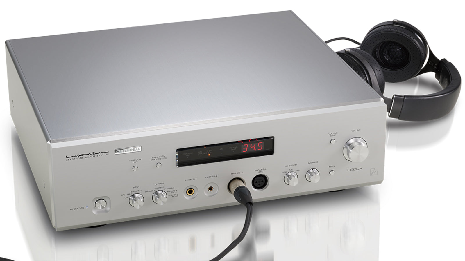 Luxman P-100 Centennial High-Fidelity Headphone Amplifier - Premium Audio for Audiophiles & Home Studio Use