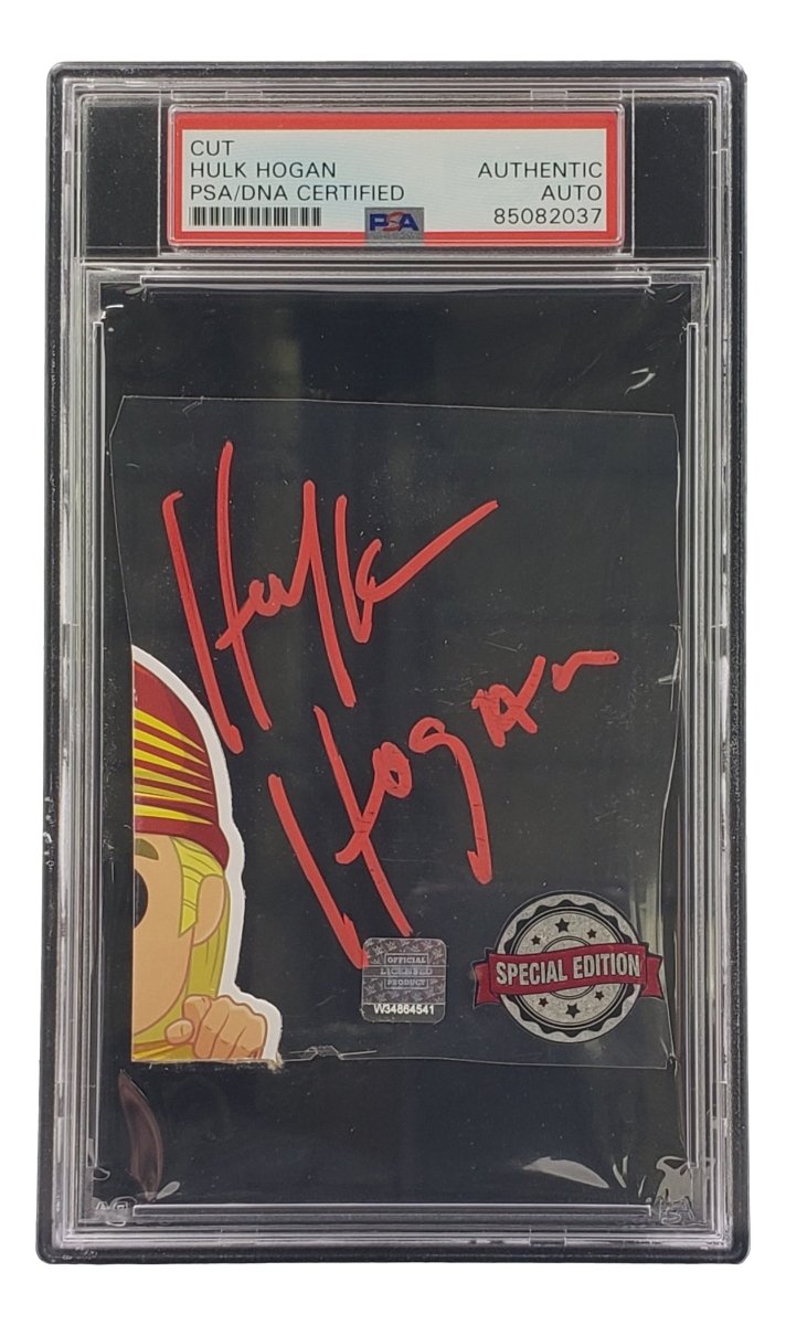 Hulk Hogan Autographed WWE WWF Cut Signature PSA/DNA Certified 85082037 - Wrestling Memorabilia for Collectors & Sports Fans