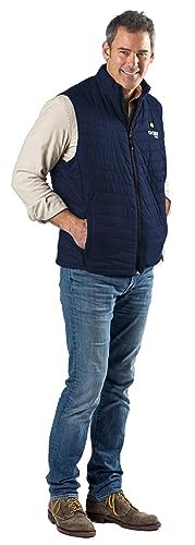 Dune Men's Heated Vest with Rechargeable Battery - 10 Hours Heating Time | USB Charger Included | Machine Washable | Perfect for Winter Outdoor Activities, Hunting, Hiking & Camping