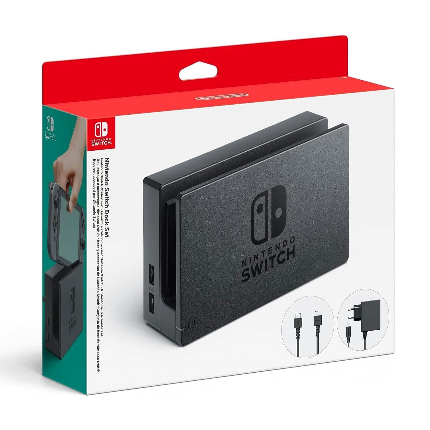 Nintendo Switch Dock Set - Official Nintendo Switch Charging Dock & HDMI Adapter for Gaming, Travel, and Home Entertainment