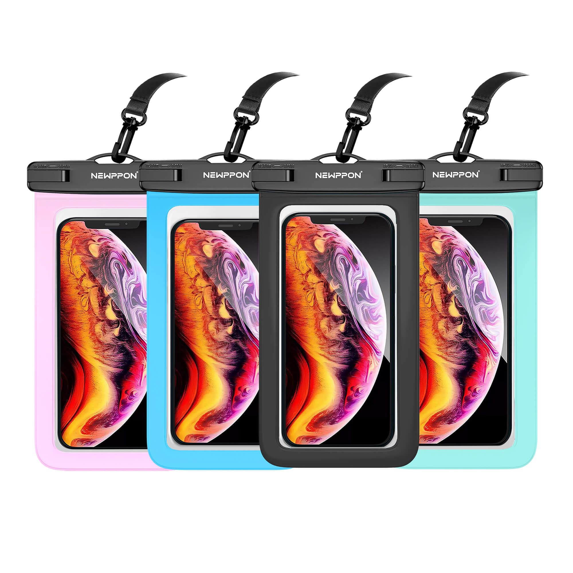4 Pack Waterproof Phone Pouch - Universal Underwater Dry Bag Case for iPhone 16/15/14/13 Pro Max & Samsung Galaxy S23/Note - Perfect for Beach, Pool, Swimming, Kayaking & Water Sports