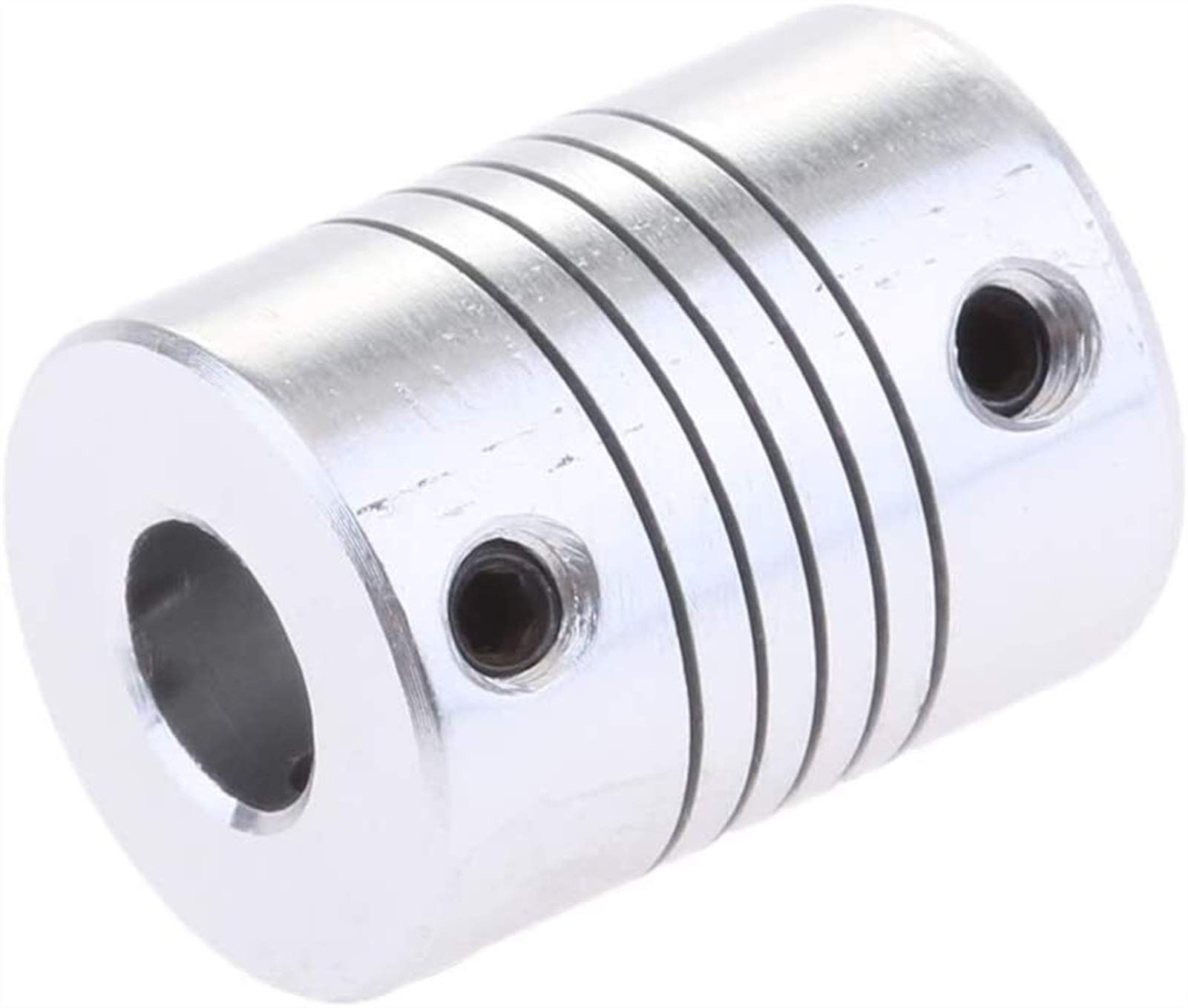 6x8x25mm Flexible Motor Shaft Coupler for CNC & 3D Printers - High Precision Aluminum Alloy Coupling for Smooth Power Transmission - Perfect for DIY CNC Machines, Robotics, and 3D Printing Projects