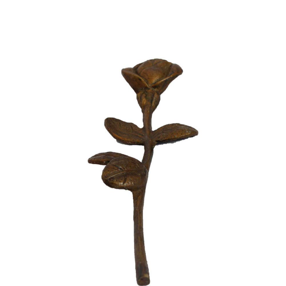 Handmade Resin Rose Sculpture - Elegant Metal Flower Craft for Home Decor, Perfect for Living Room, Study & Office Desk Accessories | Unique Gift Idea for Housewarming, Wedding & Anniversary