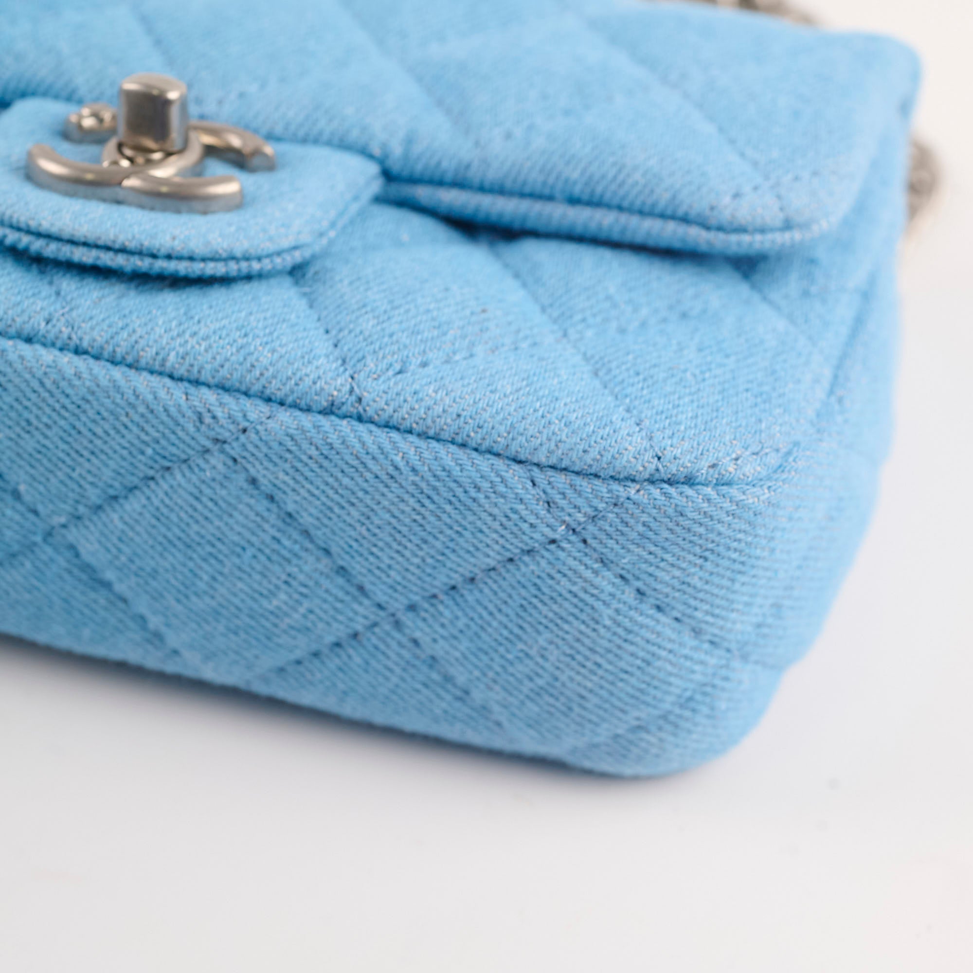 Chanel 2024 Seasonal Denim Rectangular Blue Handbag - Luxury Designer Tote for Women, Perfect for Work, Travel & Everyday Use