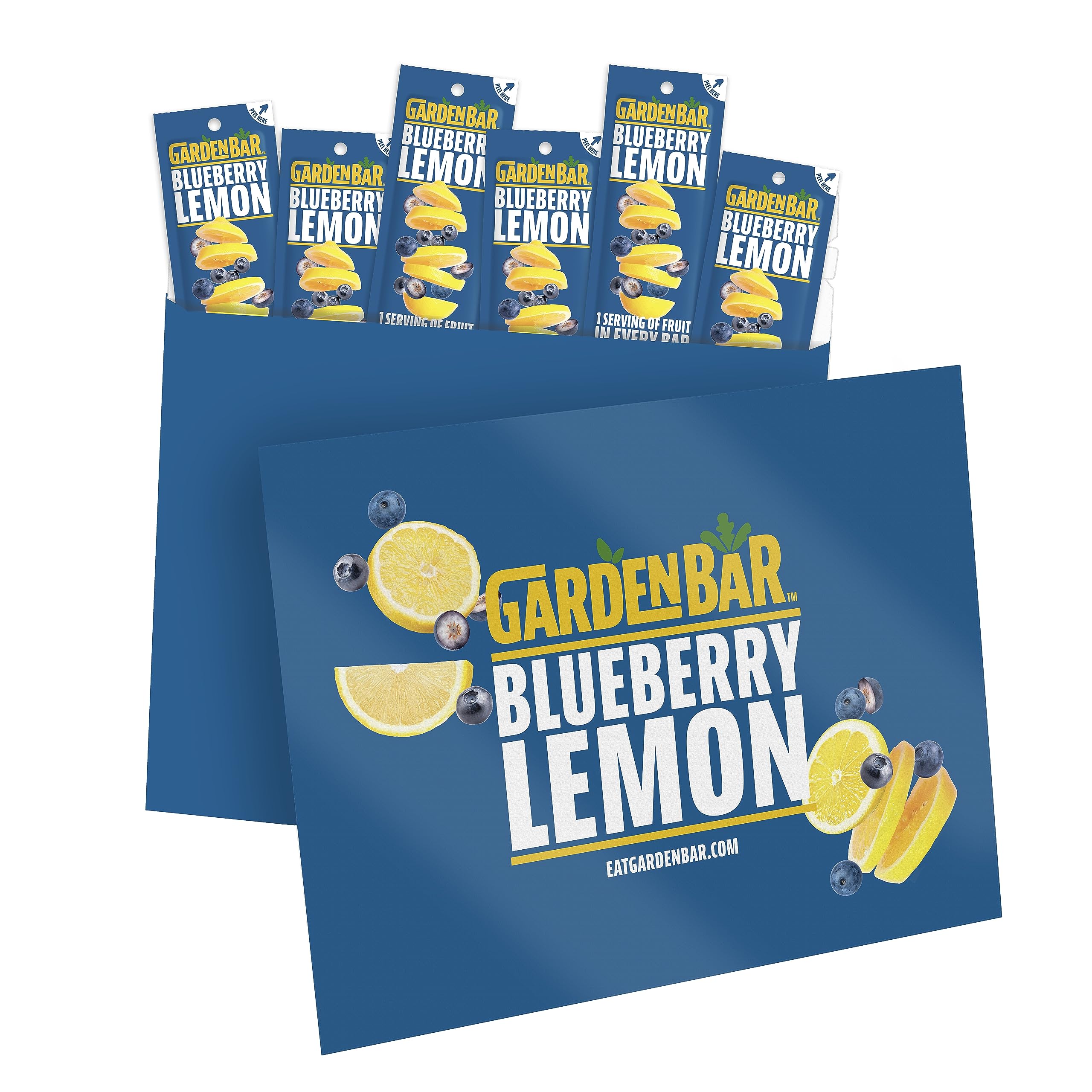 Organic Blueberry Lemon Fruit Leather Jerky | Healthy Vegan Snack, Gluten Free, Non-GMO, High Fiber | 6 Pack | Perfect for Hiking, Lunchboxes & On-the-Go Energy