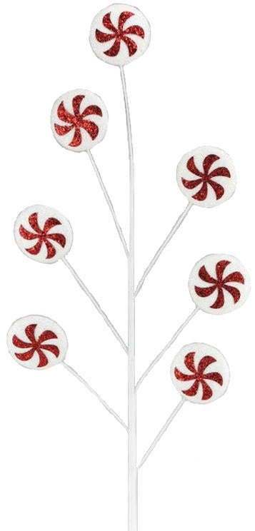 28 Styrofoam Peppermint Glitter Spray - DIY Christmas Ornaments & Holiday Decorations for Festive Home and Party Decor