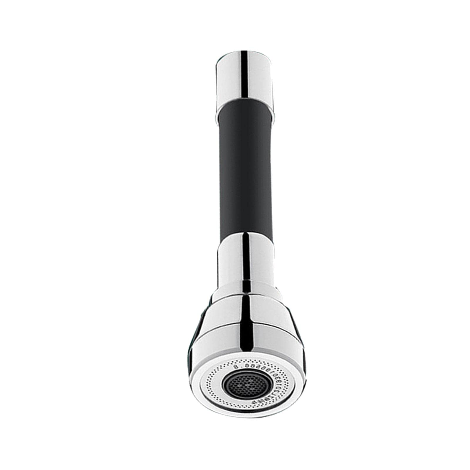 MagiDeal 360° Rotating Kitchen Faucet Extension Sprayer - 20cm Black Sink Water Spray Head with 3 Adjustable Tubes for Hot/Cold Water - Perfect for Washing Dishes, Cleaning Sinks & Filling Pots