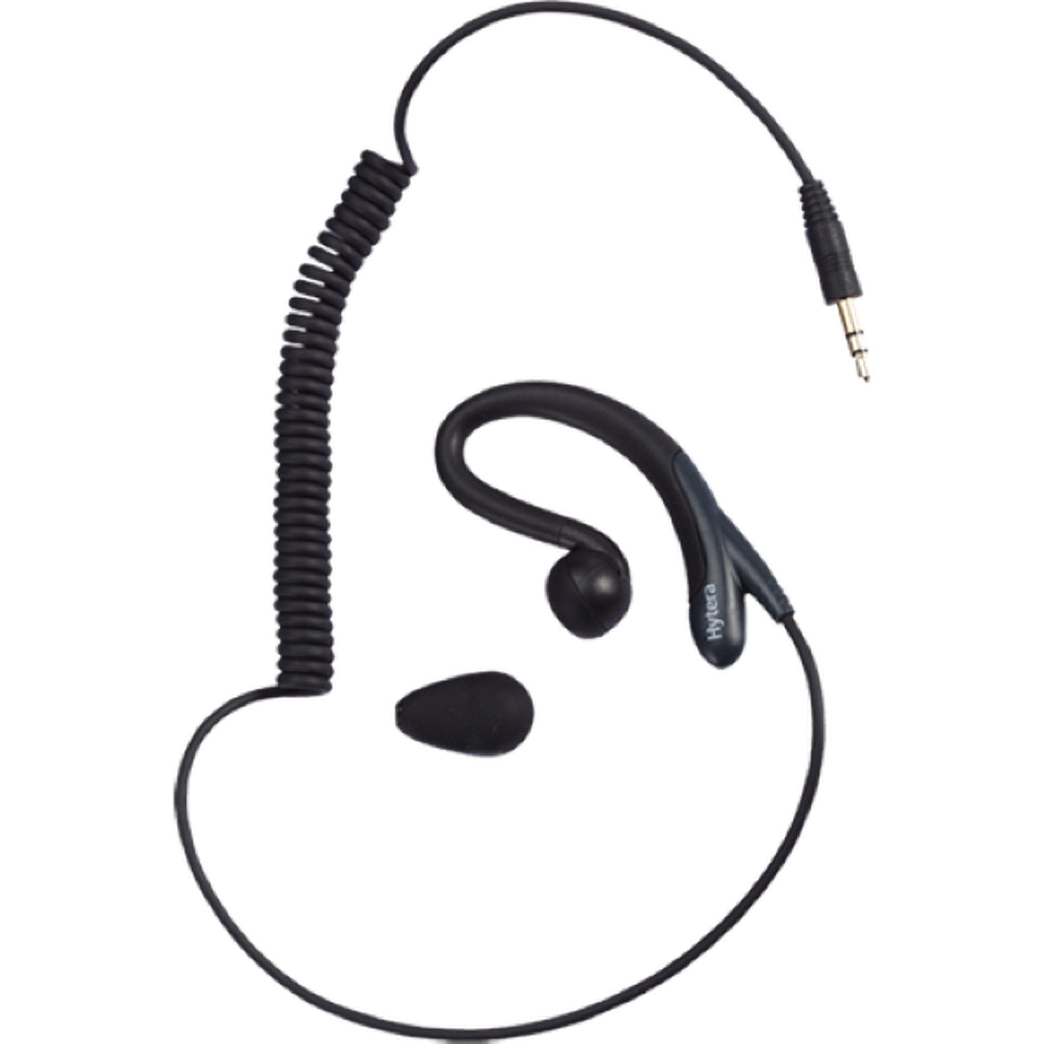 Hytera EH 01 C Style Earpiece for Portable Two-Way Radios - Secure Fit, Clear Audio | Ideal for Security, Construction & Event Staff Communication