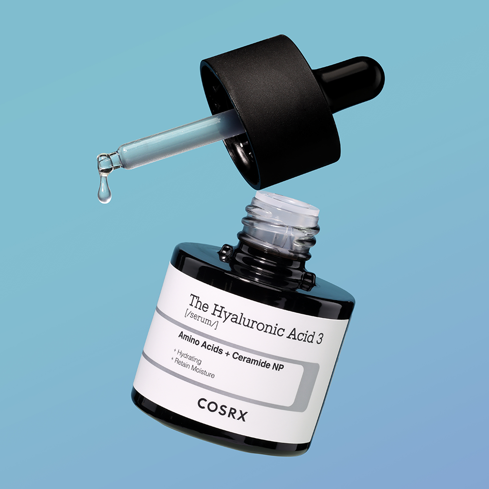 COSRX Hyaluronic Acid 3 Serum 20ml - Hydrating Facial Moisturizer for Dry Skin - Day & Night Skincare Routine