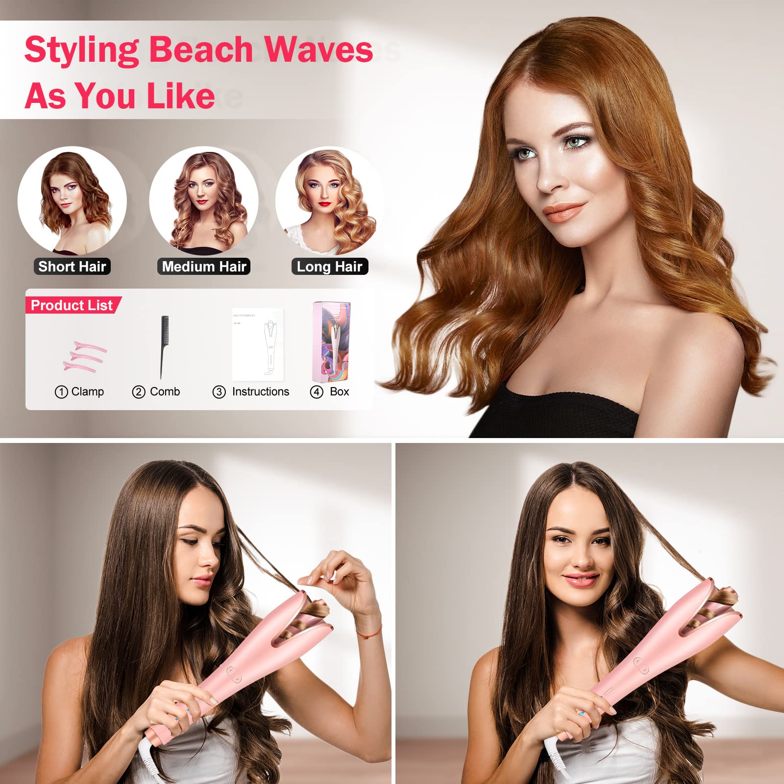 Automatic Curling Iron for Hair Styling - Fast Heating 1