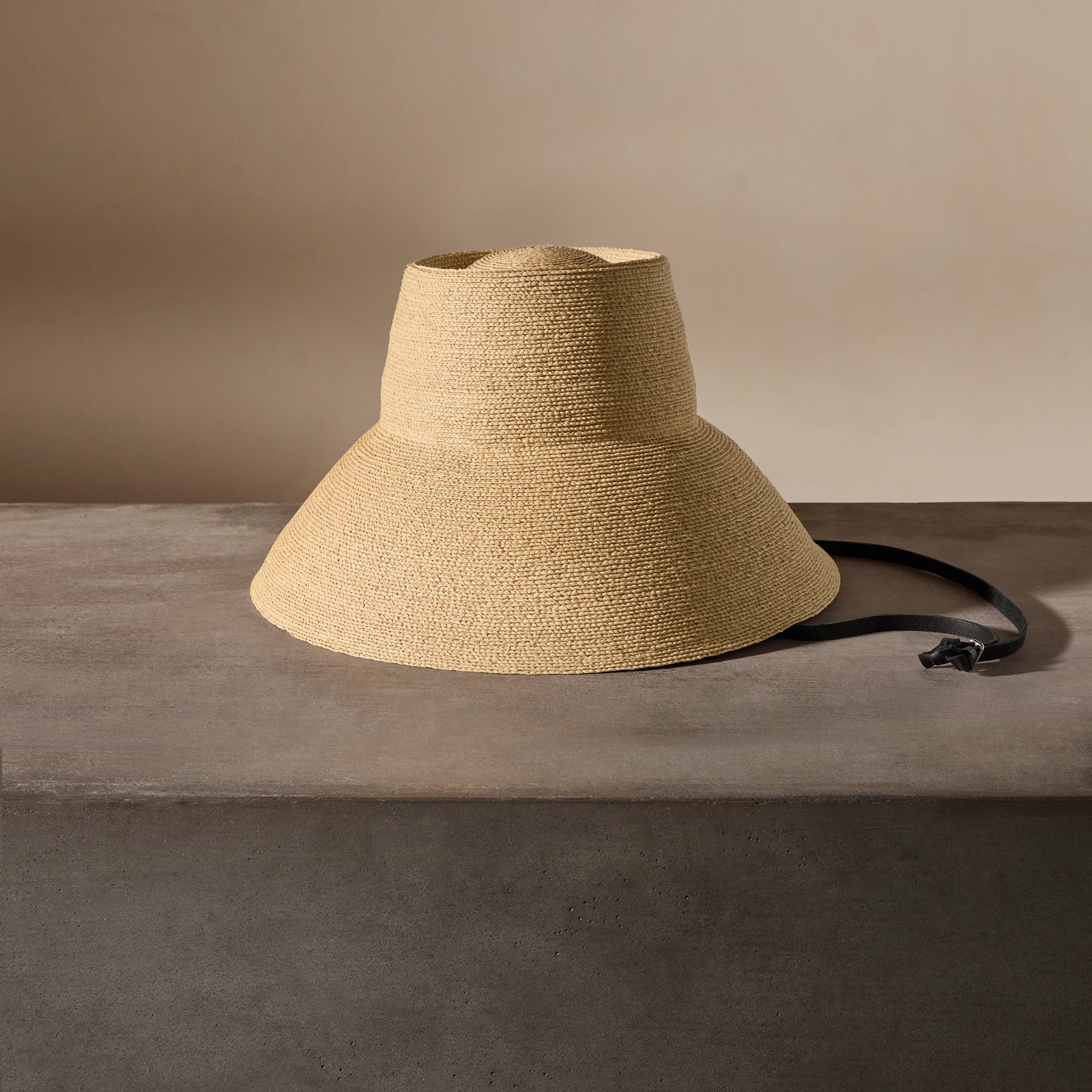 Janessa Leone Suni Natural Straw Hat - Women's Wide Brim Sun Hat for Beach, Summer & Outdoor Activities