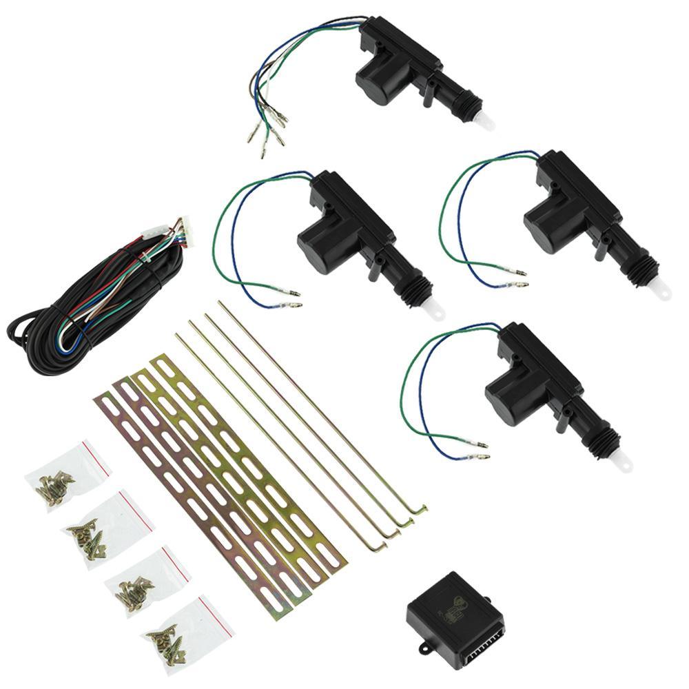 4 Door Central Lock System with Master & Slave Control Module - Secure Your Vehicle with Remote Keyless Entry for Cars, Trucks, and SUVs