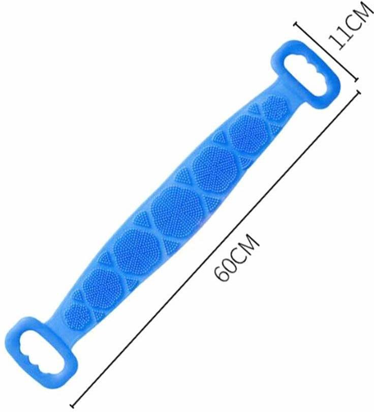 Exfoliating Silicone Body Scrubber Belt - Gentle Skin Cleansing & Massage for Shower & Bath - Perfect for Spa, Exfoliation & Dead Skin Removal