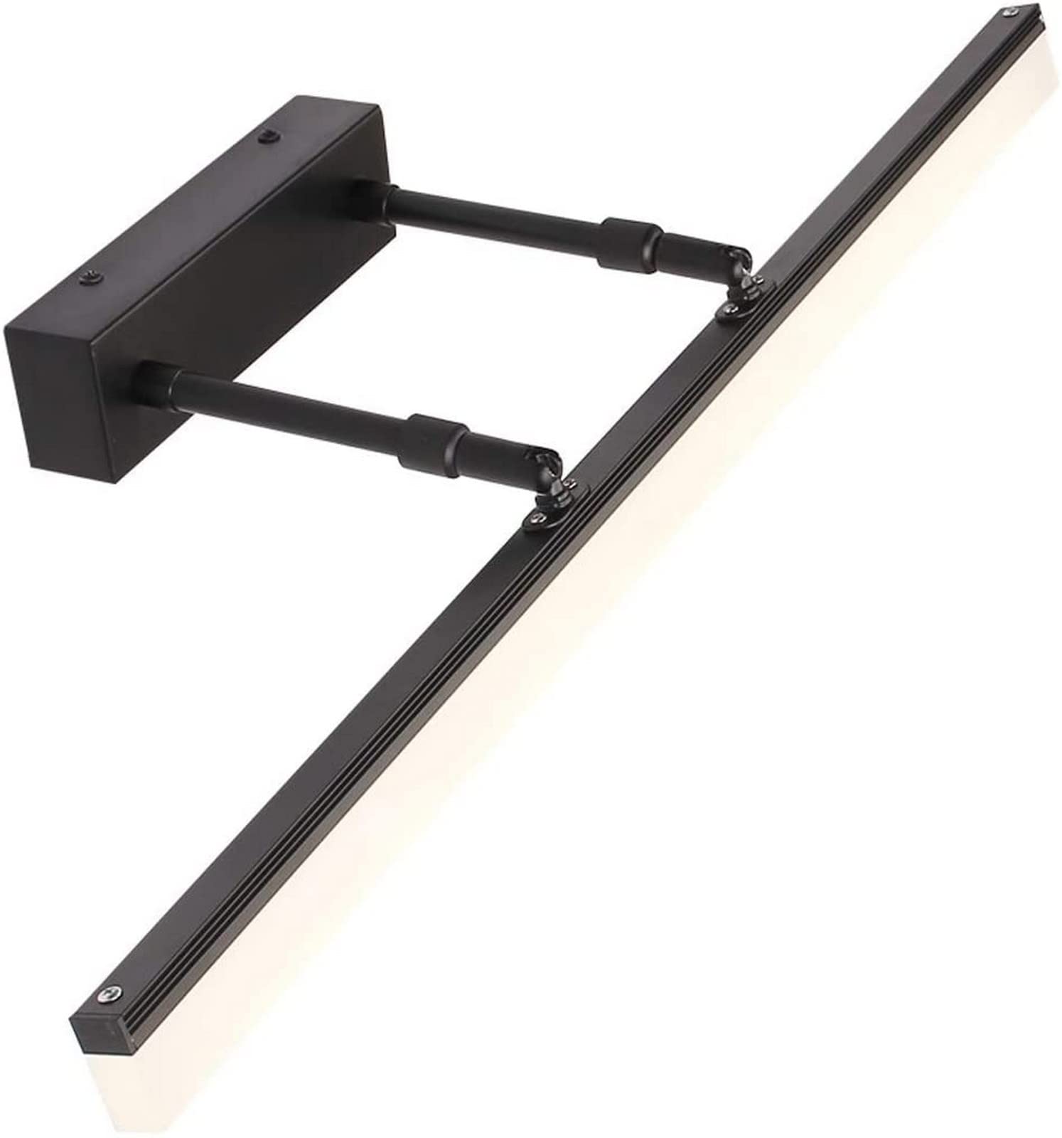 LED Mirror Light with Anti-Fog - Modern Minimalist Bathroom Wall Lamp for Makeup Vanity & Dressing Table - Black Home Decor Lighting for Bathroom Cabinets & Vanity Areas