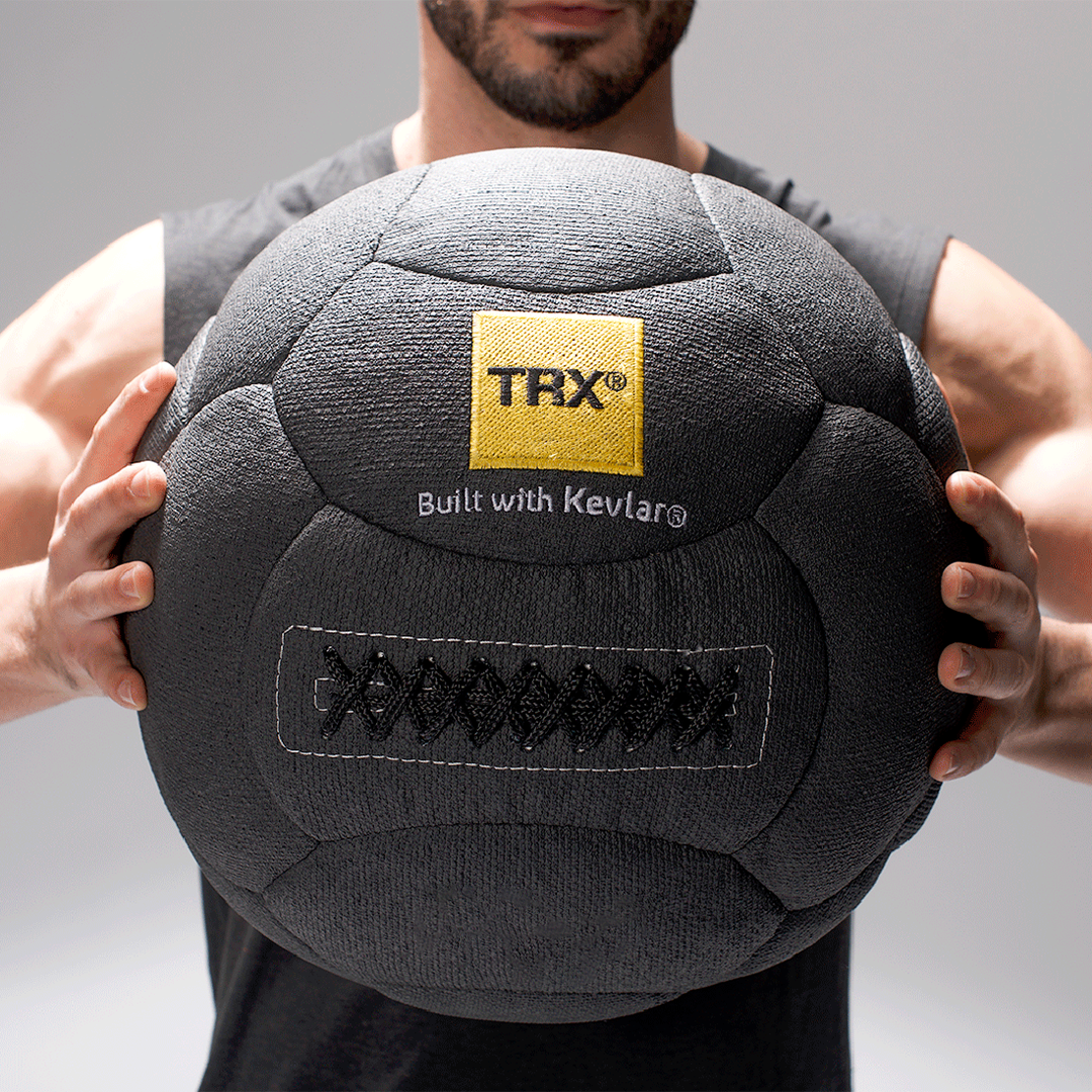 TRX 14 XD Kevlar Ball 8lbs - Durable Training Ball for Strength & Conditioning - Perfect for Gym, CrossFit, and Home Workouts