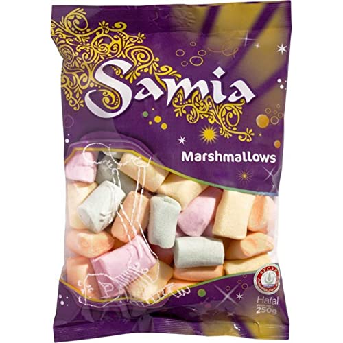 **Halal Samia Marshmallows 250g (Pack of 4) - Perfect for Baking, Hot Cocoa & Party Treats**