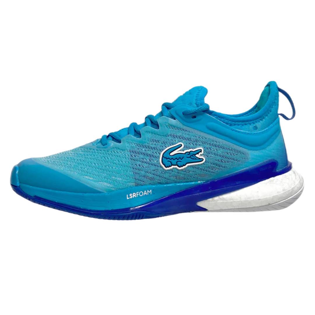 Lacoste AG LT23 Lite Women's Tennis Shoes - Lightweight Comfort Sneakers for Women in Blue & White | Perfect for Casual Wear, Gym Workouts & Tennis Matches