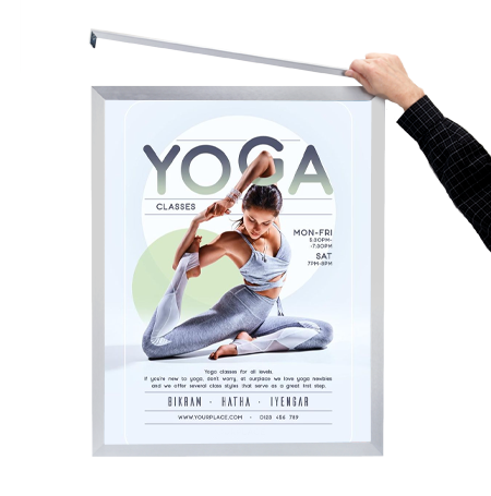 20x28 Euro Style Poster Frame - Top/Side Load Sign Holder with Slide-In Design - Perfect for Home Decor, Office Displays & Art Exhibitions