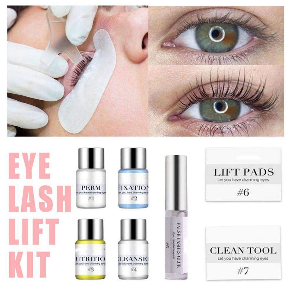 Professional Lash Lift Kit - Eyelash Perm & Lamination Kit for Semi-Permanent Curling, Salon & Home Use - DIY Eyelash Extension Kit for Beautiful, Natural-Looking Lashes (Perfect for Bridal, Party & Special Occasion Makeup)