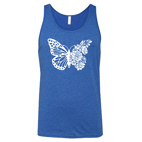 Floral Butterfly Print Unisex T-Shirt - Comfortable & Stylish for Casual Wear, Outdoor Activities & Summer Fashion