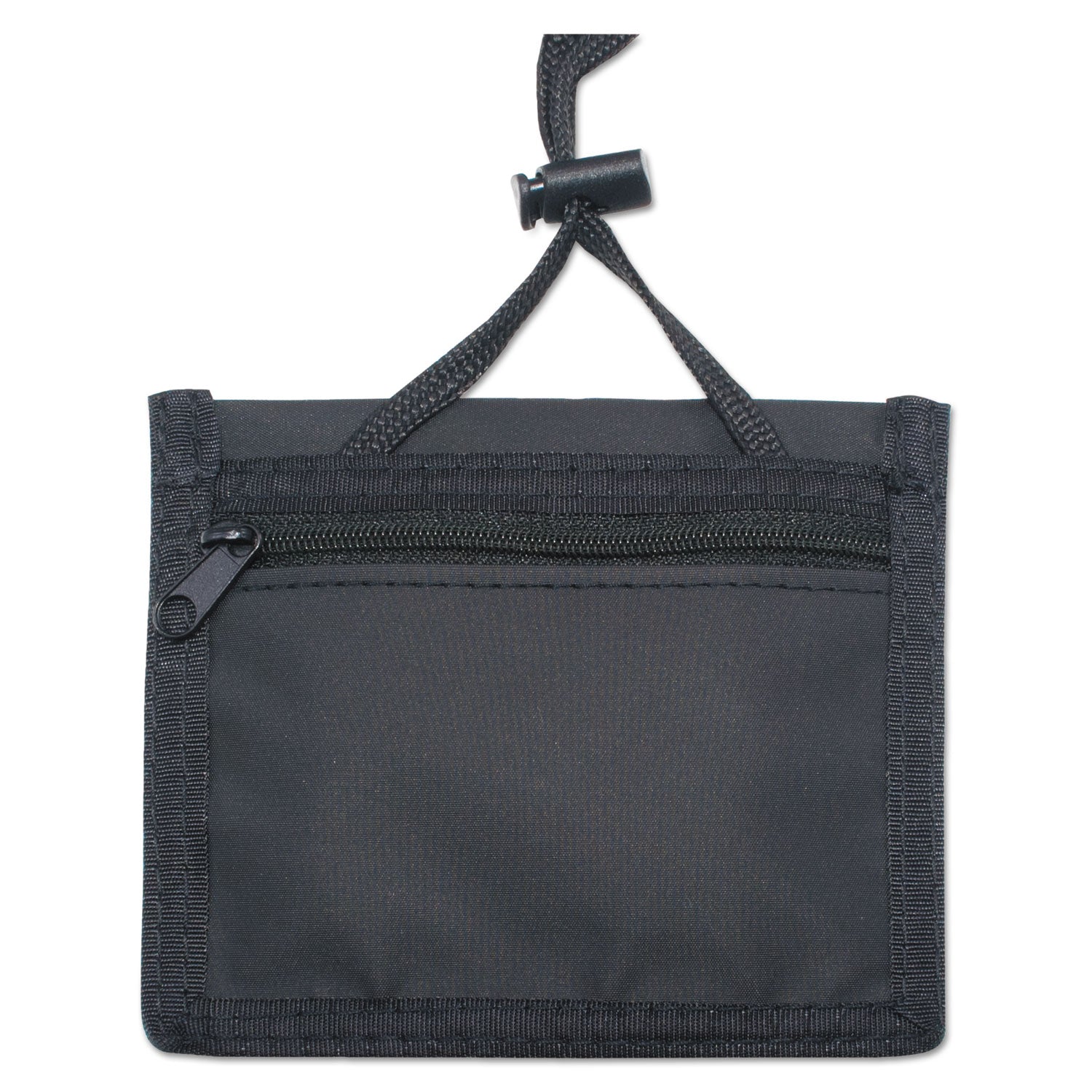 Advantus Professional ID Badge Holders with Adjustable Neck Lanyard - Horizontal Black/Clear 5