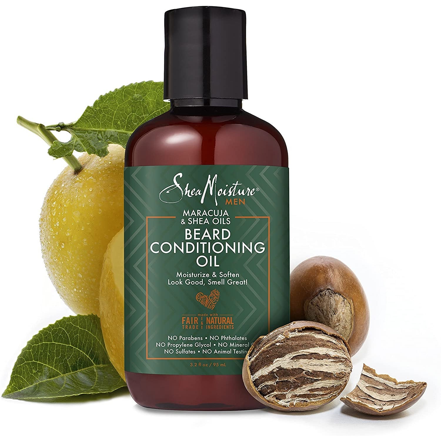 Men's Facial Hair Conditioning Oil 3.2oz - Beard Growth & Moisturizer for Softness & Shine - Made in Thailand - Perfect for Daily Grooming & Styling Routine