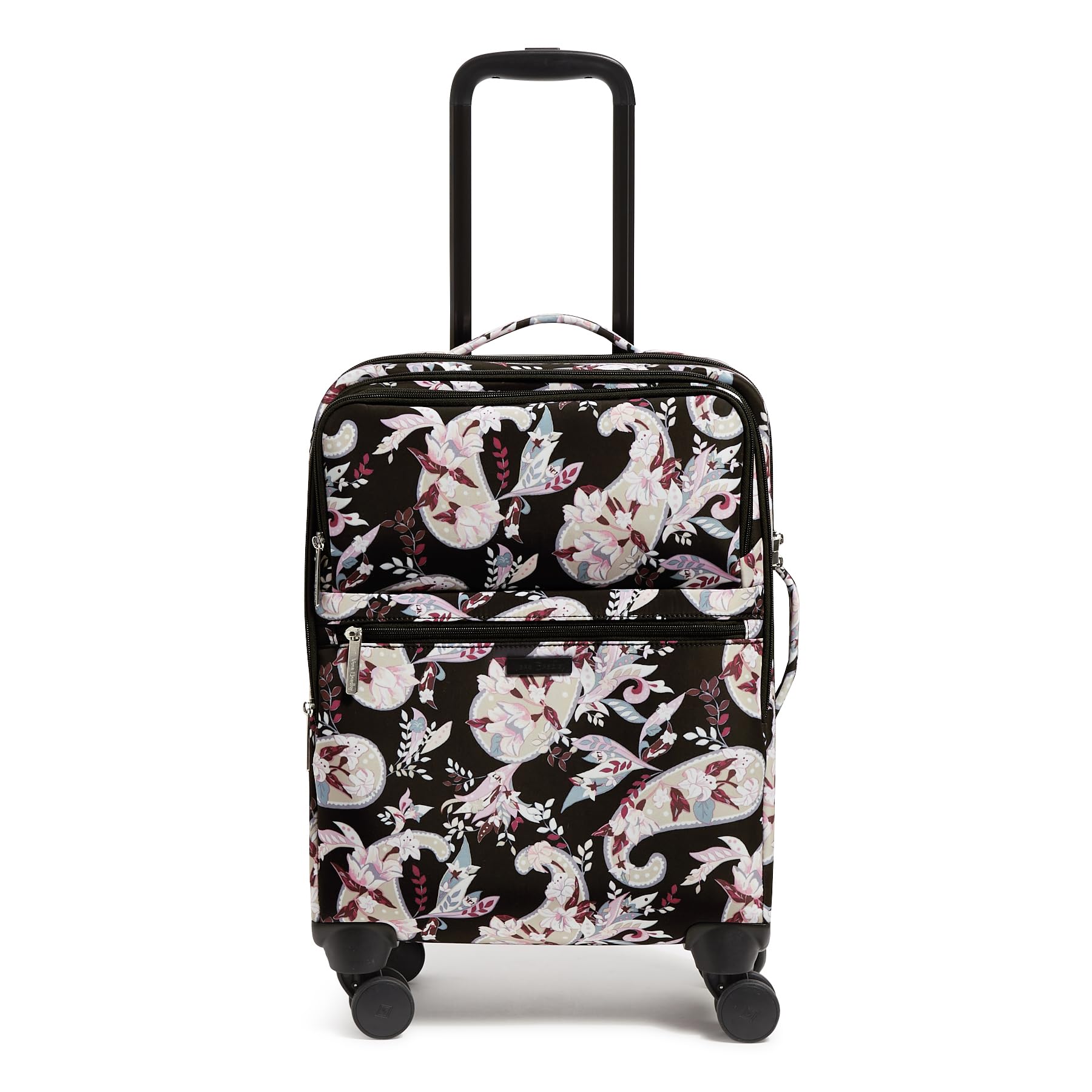 Vera Bradley Women's Softside Rolling Suitcase Luggage - Lightweight Expandable Carry-On Spinner for Travel, Business Trips & Weekend Getaways
