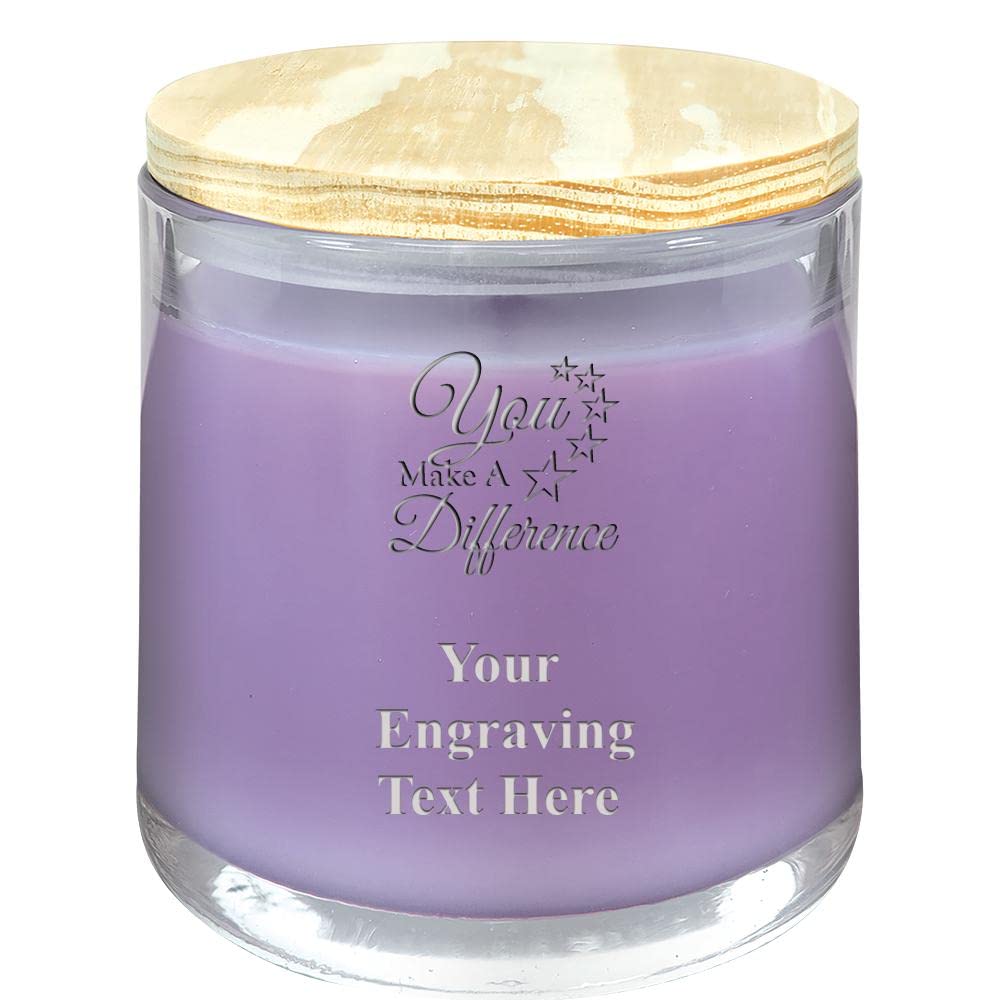Personalized 14oz Lavender Vanilla Scented Candle - Custom Engraved Gift with Relaxing Aroma for Home, Spa & Meditation | Soy Wax, Eco-Friendly, Handmade in USA