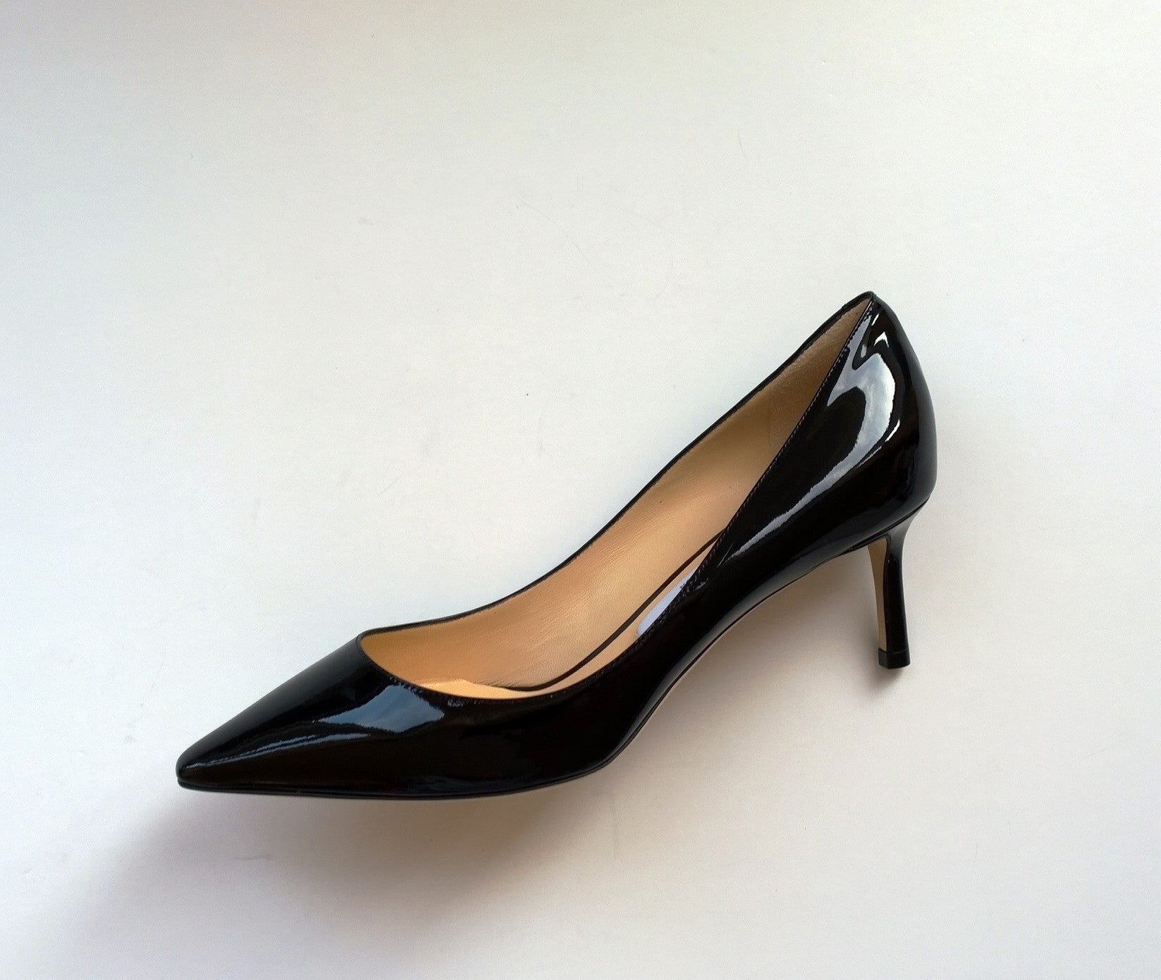 Jimmy Choo Romy 60 Black Patent Leather High Heels Pumps - Elegant Women's Dress Shoes for Party, Wedding & Evening Events