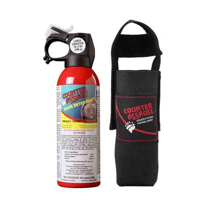 Bear Spray with Holster - 10.2oz Maximum Strength Pepper Spray for Hiking, Camping & Outdoor Safety Protection