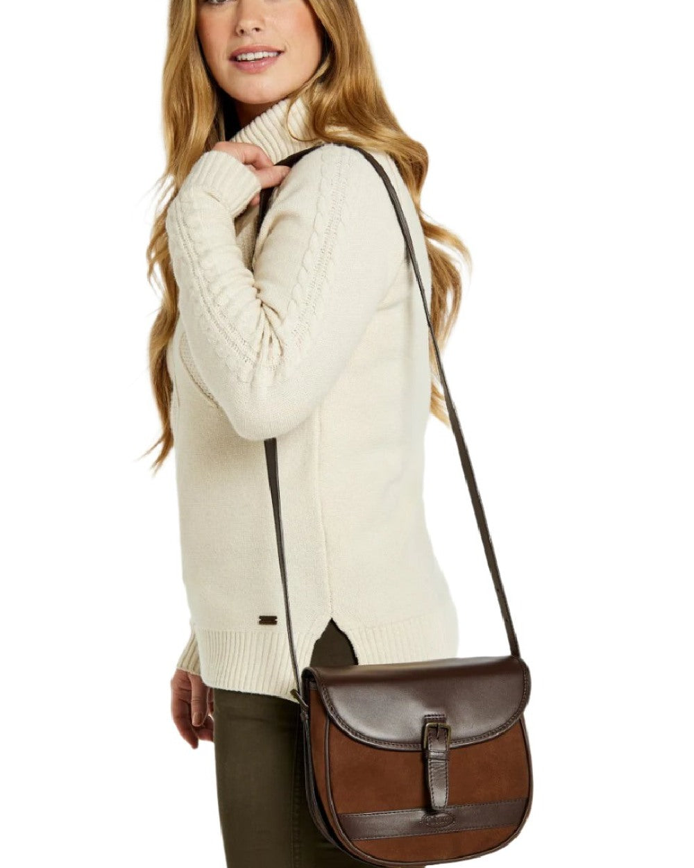 Dubarry Clara Genuine Leather Saddle Bag for Women - Stylish Equestrian Crossbody Purse for Horse Riding, Outdoor Adventures & Everyday Use