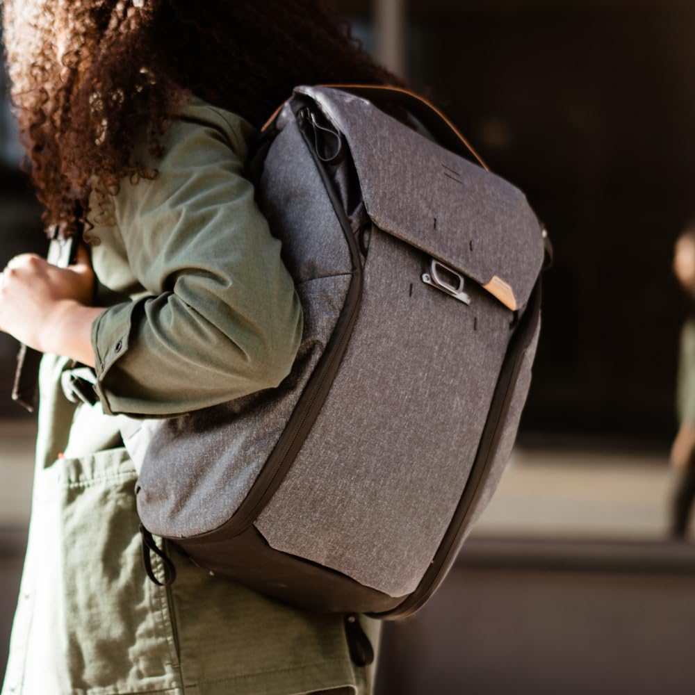 Peak Design Everyday Backpack V3 30L - Waterproof Camera Bag & Laptop Backpack with Tablet Sleeve - Durable Travel Backpack for Photographers & Commuters - BEDB-30-CH-3 (Charcoal) - Perfect for Urban Adventures, Work Commutes & Outdoor Photography