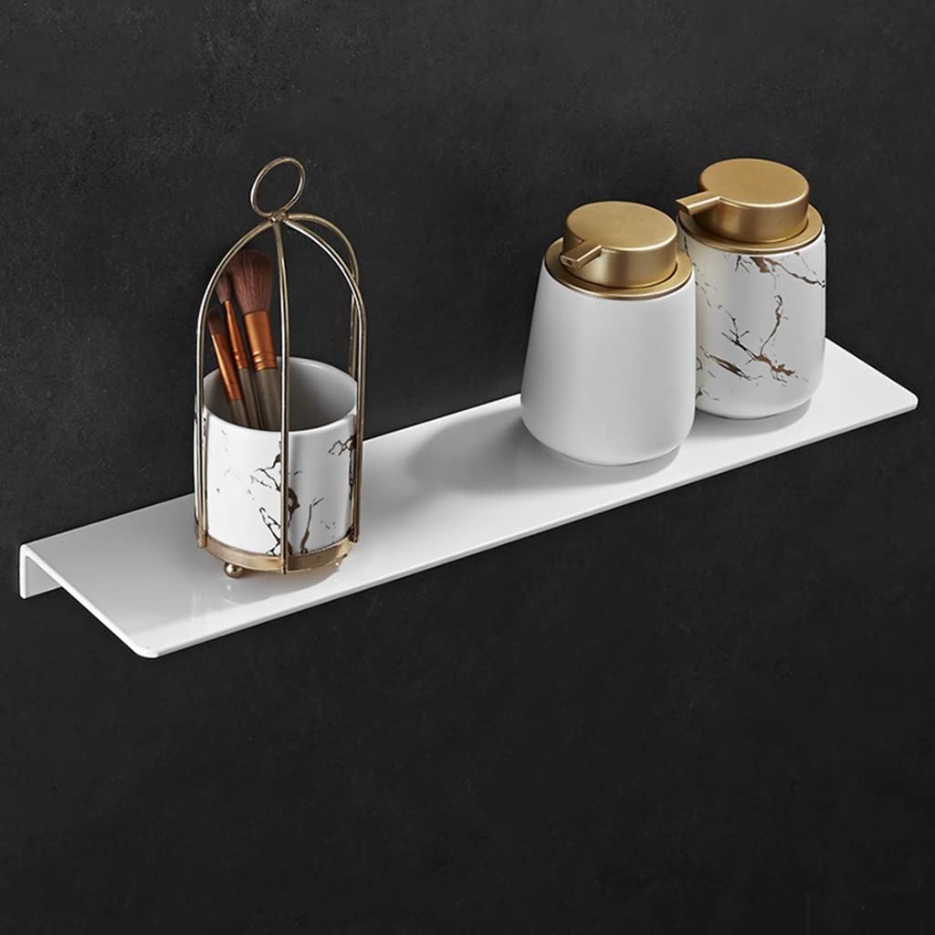 XXZY Shower Caddy Shelf Organizer - Heavy Duty Aluminum Bathroom Wall Mount Storage Rack with Spacious Compartments, Rustproof & Waterproof (60cm No Drill Needed) - Perfect for Small Bathrooms, Showers & Vanity Organization