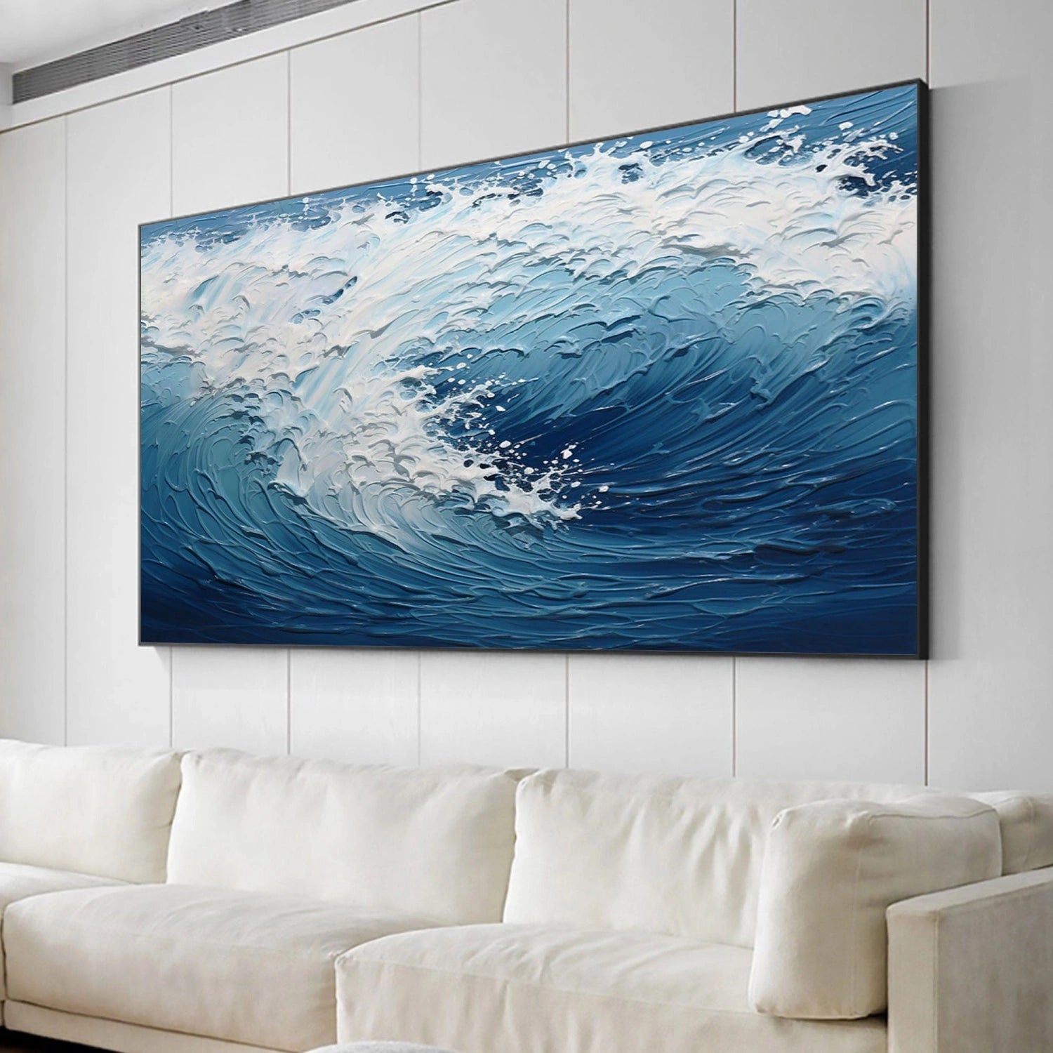 Ocean and Sky Painting #OS239 - Stunning Seascape Wall Art for Home & Office Decor - Perfect for Living Room, Bedroom, or Beach House