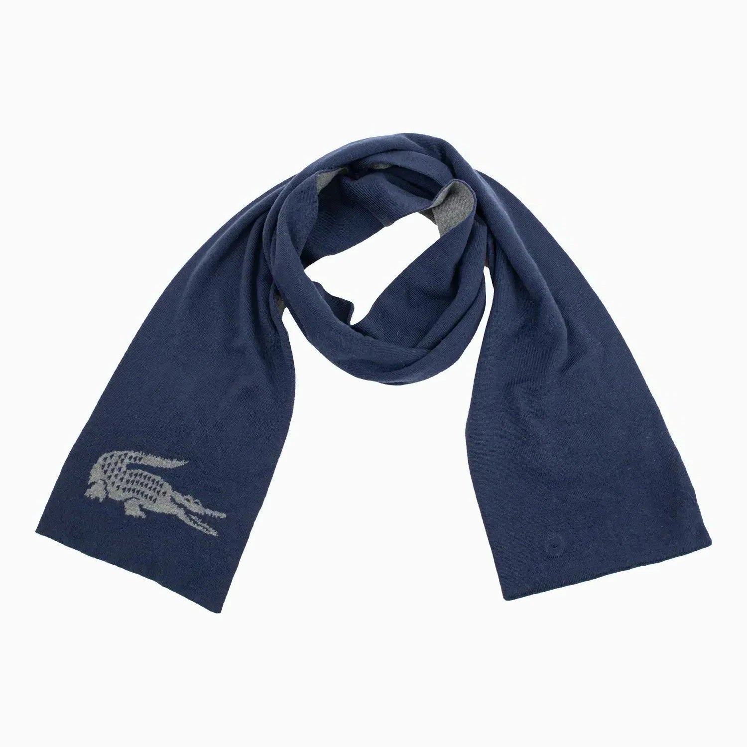 Intersia Luxury Double-Faced Crocodile Print Scarf - Soft & Warm Winter Fashion Accessory for Women - Perfect for Office, Travel & Outdoor Activities