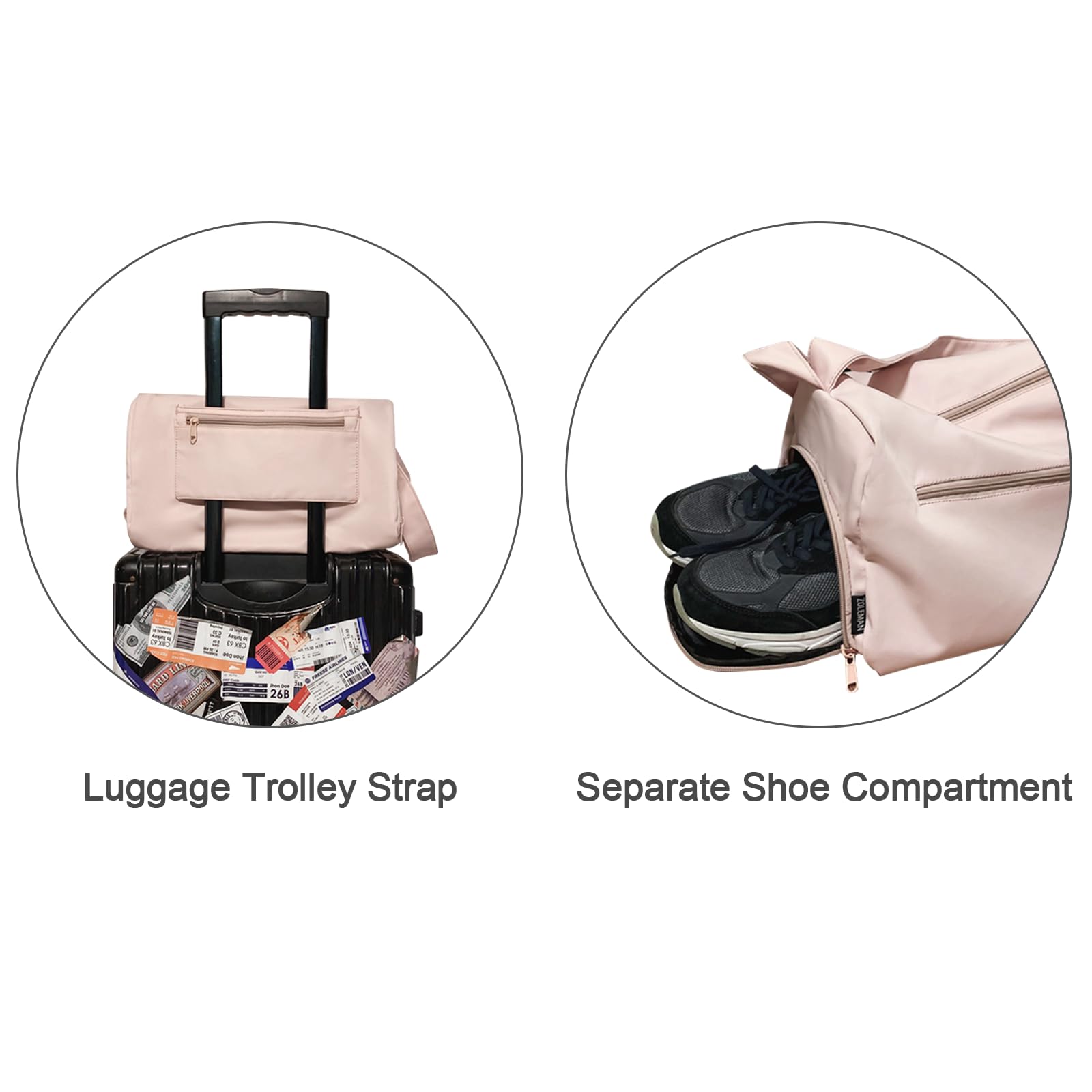 **Women's & Men's Waterproof Gym Bag with Shoe Compartment - Sports Duffel, Travel Carry On & Overnight Weekender Bag for Workouts, Travel & Gym**    (Note: This optimized title includes keywords like 